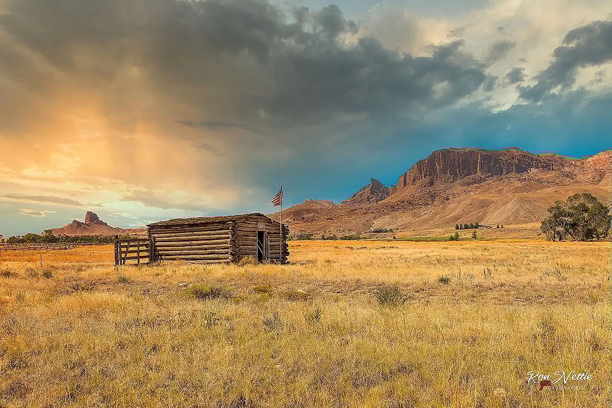 Rainbow on golden prairie courtesy of Park County Open Lands