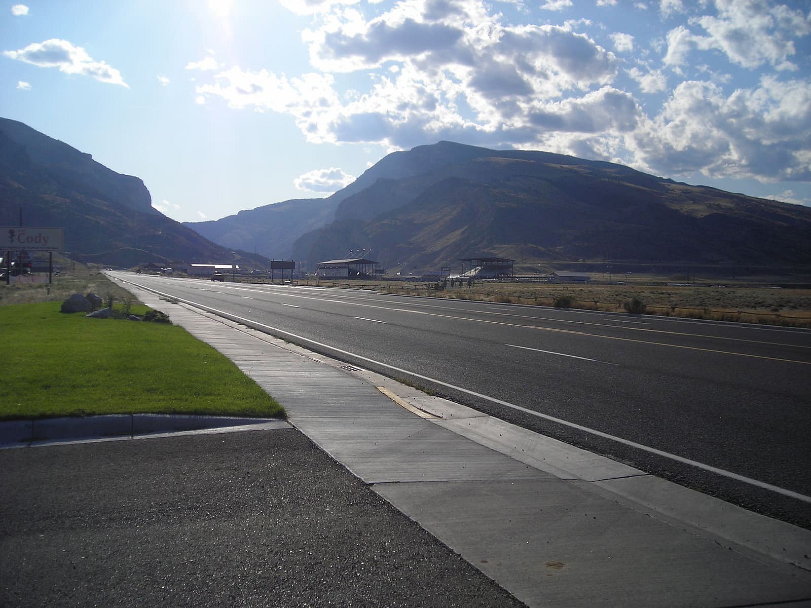 A view of the rodeo grounds on the west side of Cody, Wyoming. The rodeo is a must for your best western adventure while staying at the luxury boutique hotel, The Chamberlin Inn.