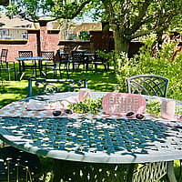 Bridal Shower in the Chamberlin courtyard