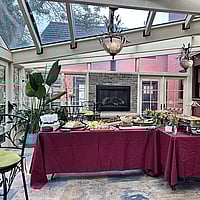 Buffet table at Doctor's Retreat