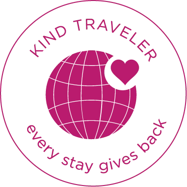 Kind Traveler: Every Stay Gives back logo